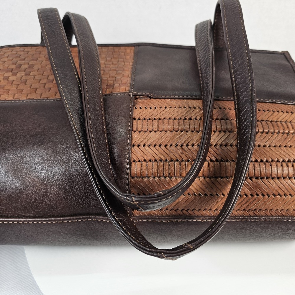 American Angel Brown Leather Woven Purse/Handbag Shoulder bag NWOT MSRP $130 - Picture 7 of 11
